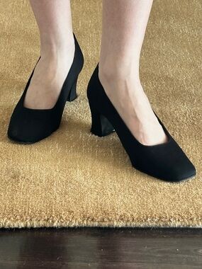 Vintage Stuart Weitzman Fabric Block Heels